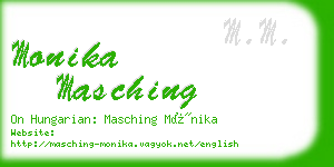 monika masching business card